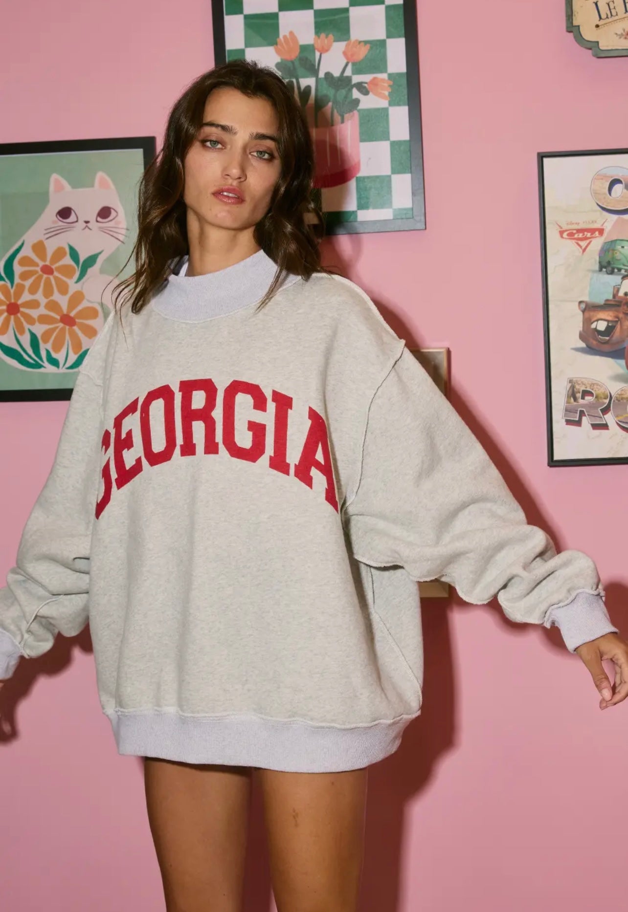 *PREORDER* Georgia Mockneck Oversized Sweatshirt