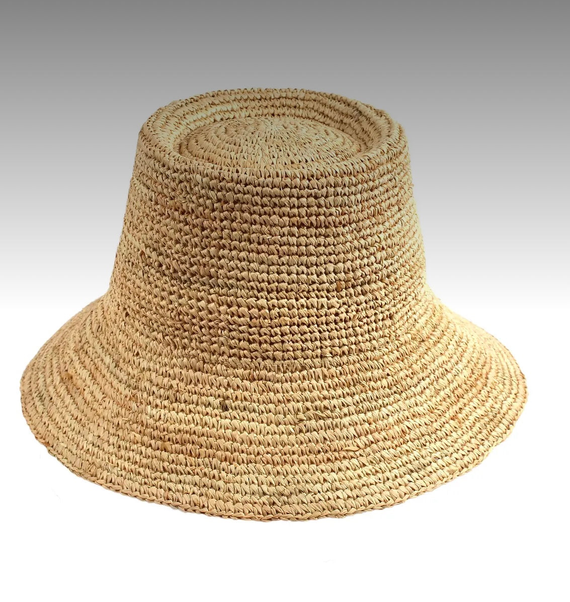 Crochet Raffia Bucket hat