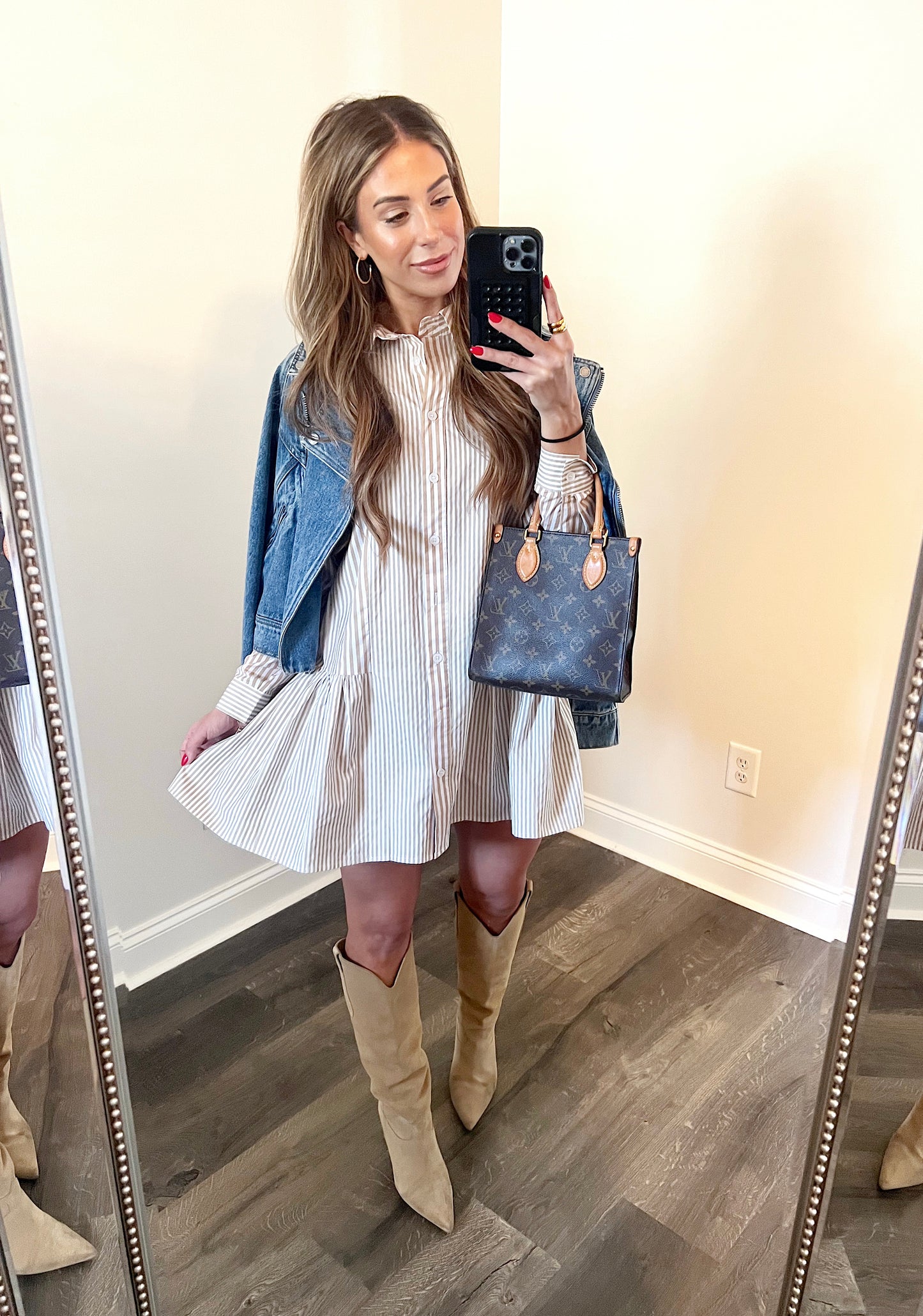 Gold Dreams button down dress
