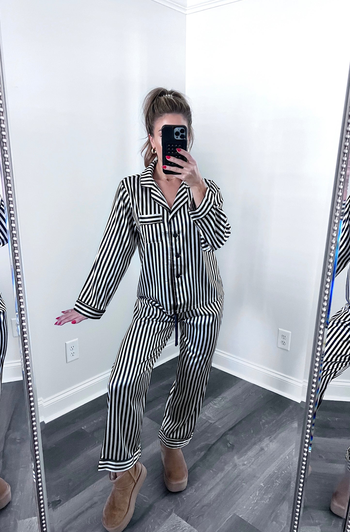 Striped Holiday Pajamas