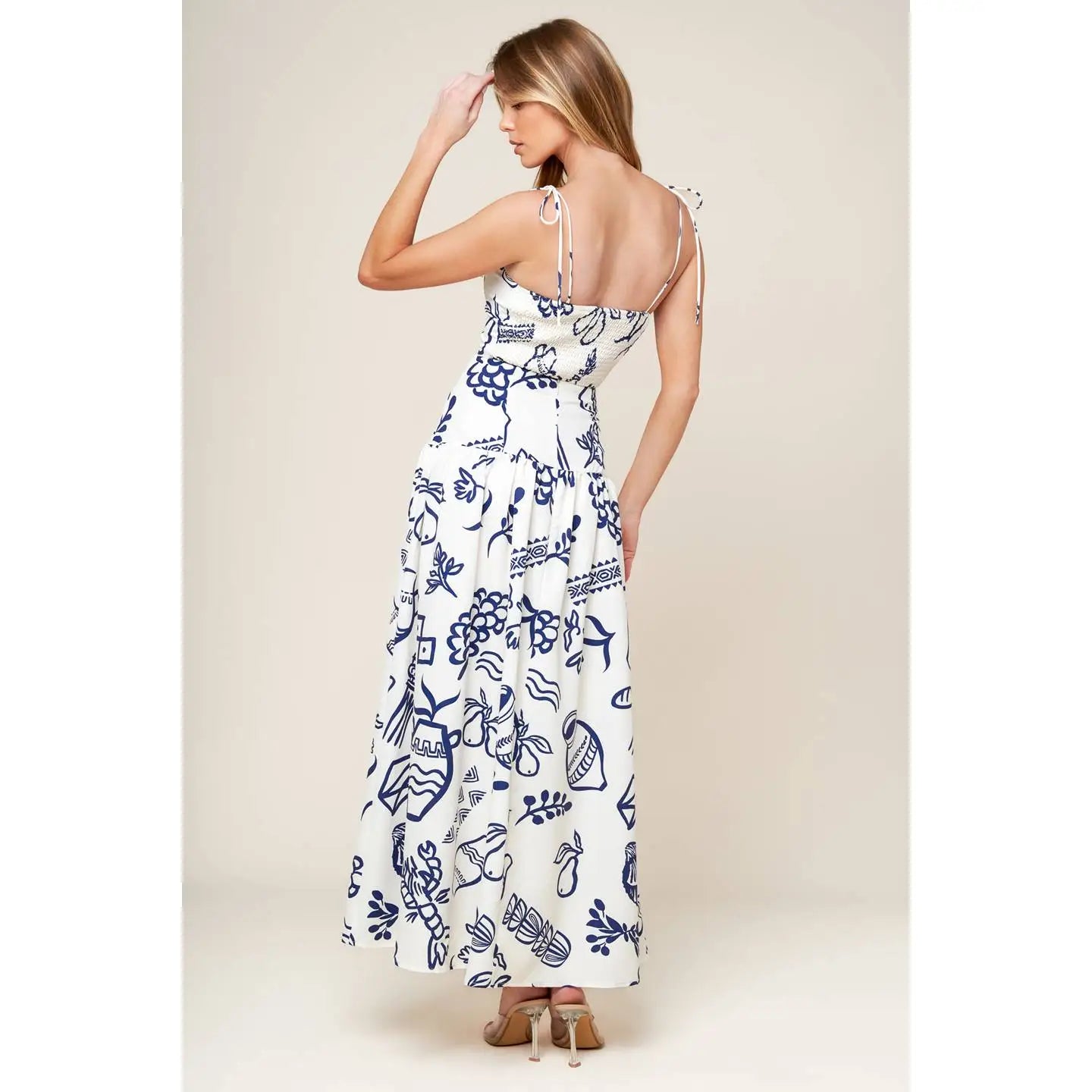 Printed Woven Top and Skirt set