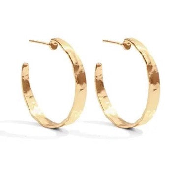 Textured Gold Hoops