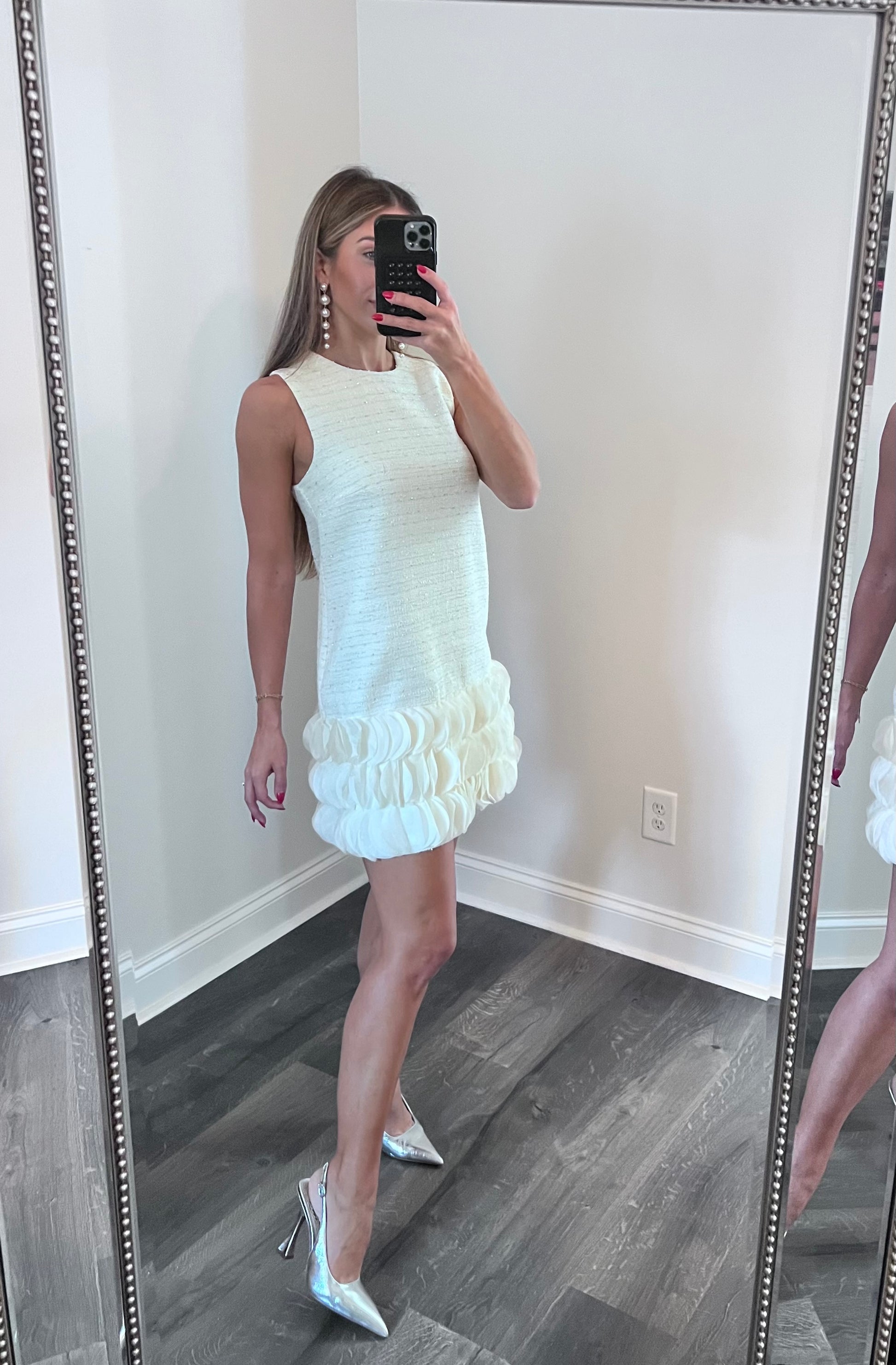 Winter white midi dress Winter white midi dress
