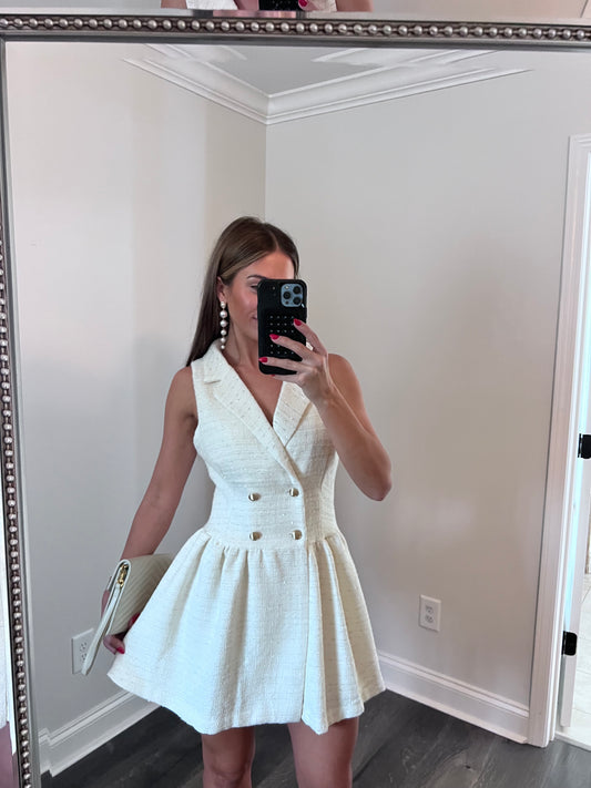 Derby dress in Ivory