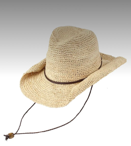Raffia Cowgirl with chin cord