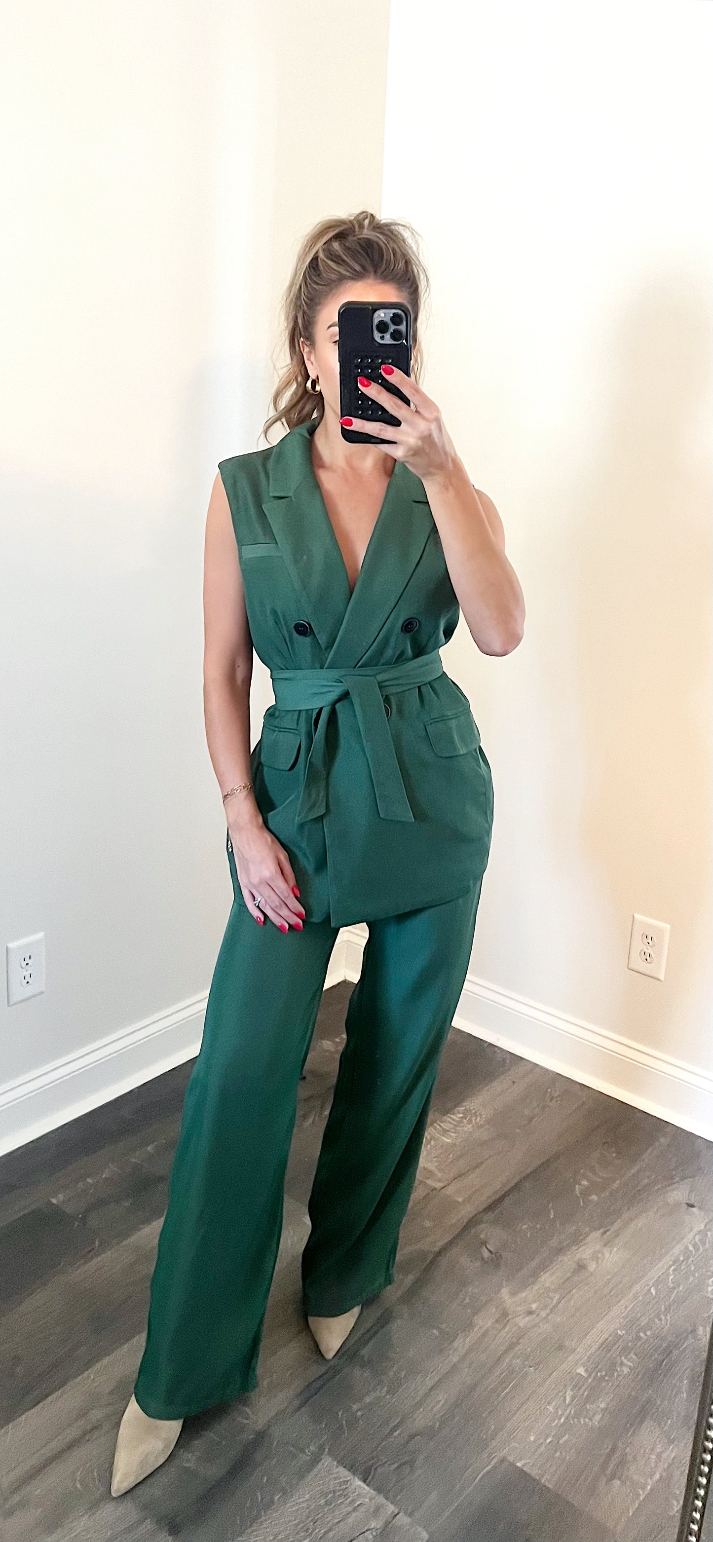 Holiday Green Power Suit Set