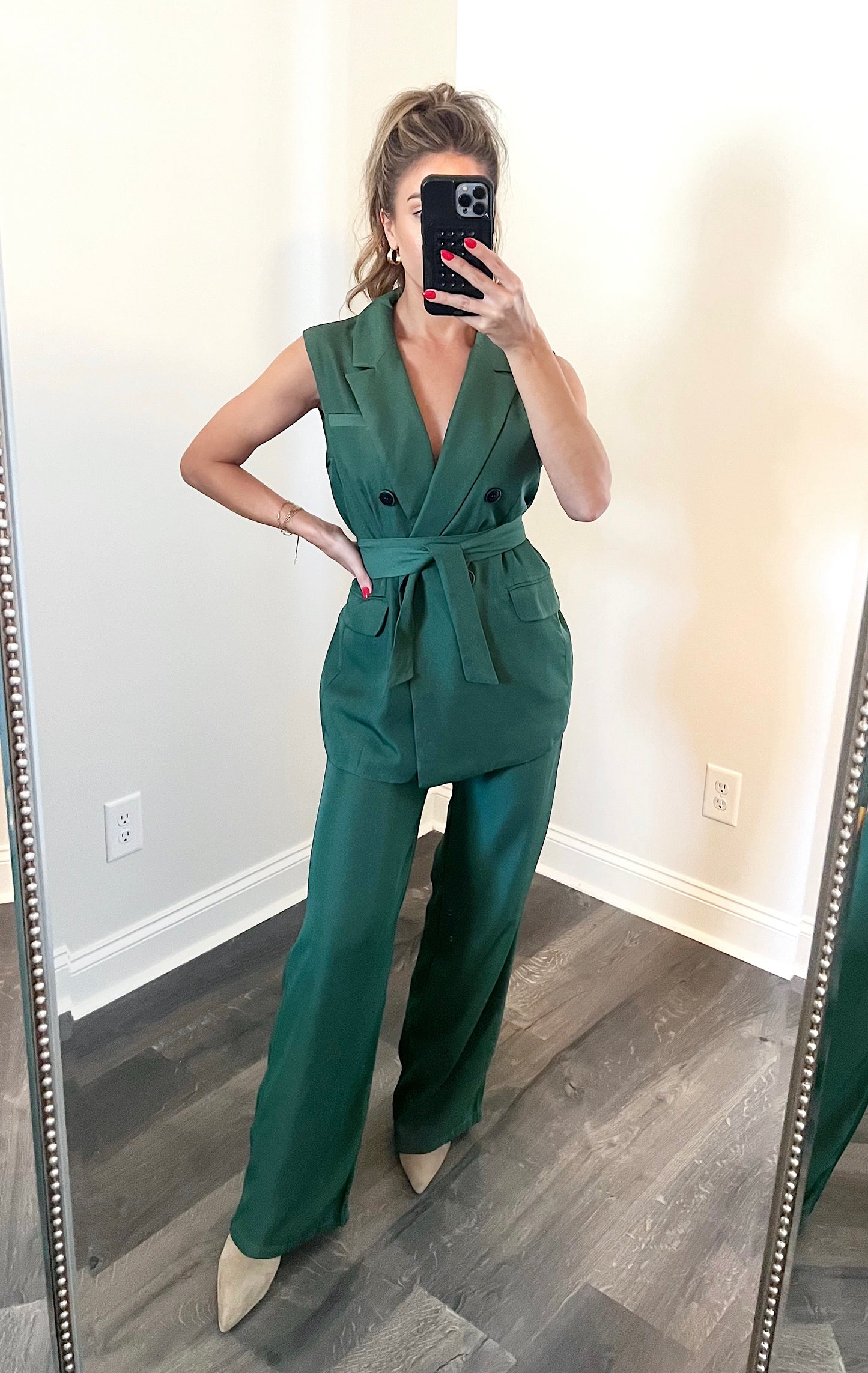 Holiday Green Power Suit Set